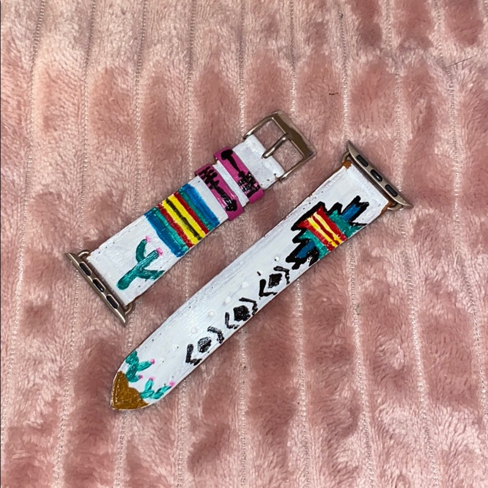 Hand painted Apple Watch Band